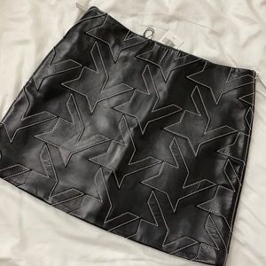 Helmut Lang Leather Skirt